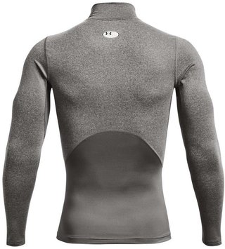 Under Armour ColdGear® Compression Mock herr topp, charcoal light heather/black