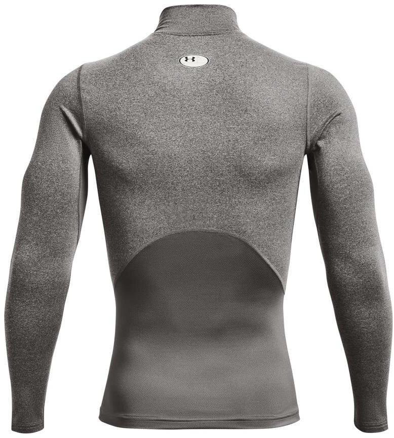 Under Armour ColdGear® Compression Mock herr topp, charcoal light heather/black