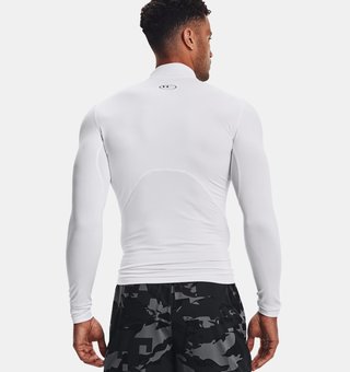 Under Armour ColdGear® Compression Mock herr termotröja, vit