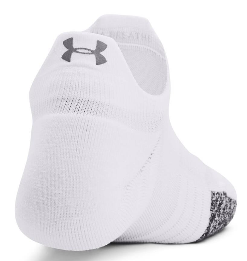 Under Armour Breathe 2 No Show Tab damstrumpor (2 par), vita