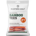 Masters Golf Masters Graduated Bamboo Tees 70mm (2 3/4"), 20-pack, orange