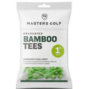 Masters Golf Masters Graduated Bamboo Tees 25mm (1"), 25st, lime