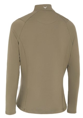 Callaway Thermal Longsleeve Fleece Back Jersey dam polo, industrial green