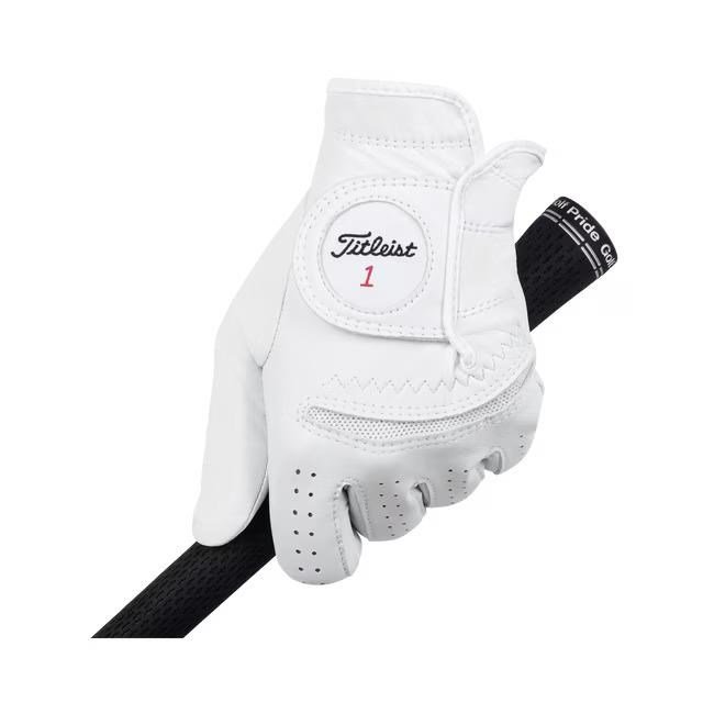 Titleist Perma-Soft herr golfhandske, vit