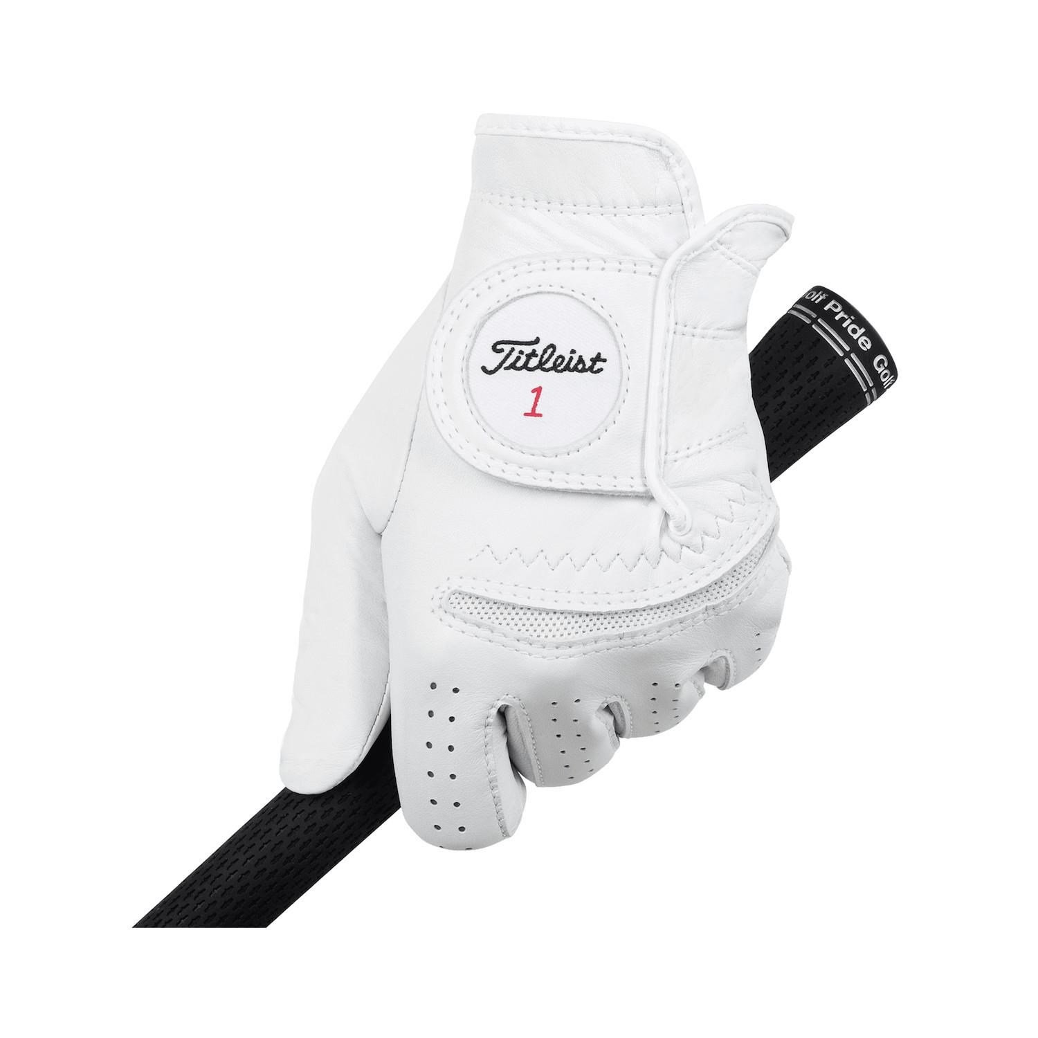 Titleist Perma-Soft Cadet herr golfhandske, vit