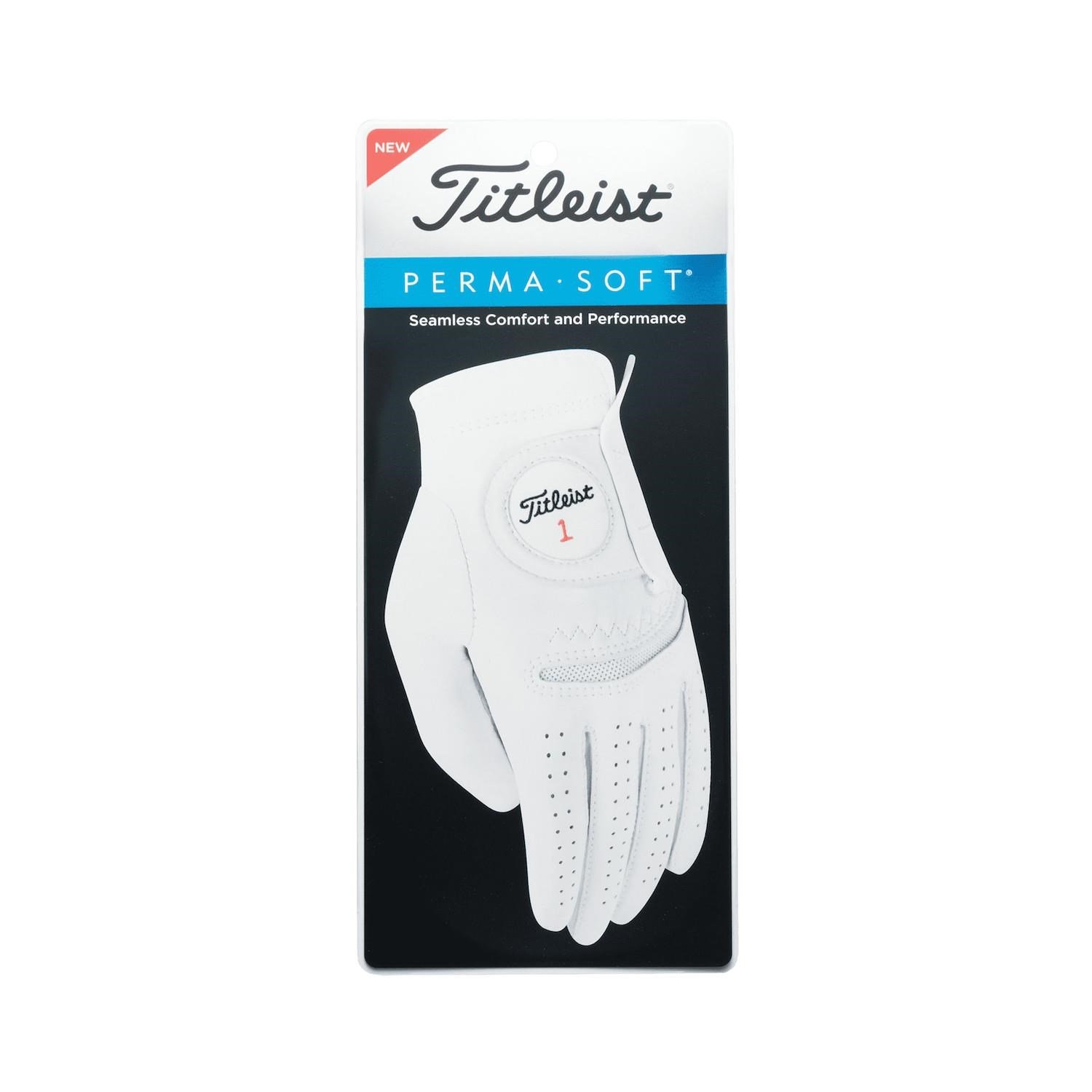 Titleist Perma-Soft Cadet herr golfhandske, vit