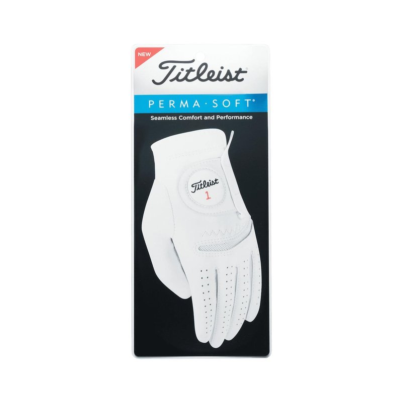 Titleist Perma-Soft Cadet herr golfhandske, vit