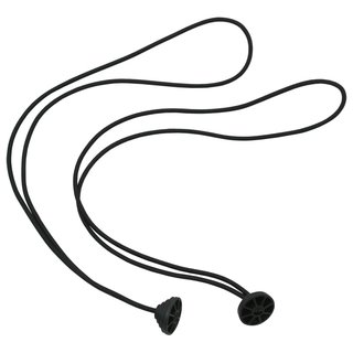 JuCad reservdel - elastiskt band för bagstöd (2 st) för Titanium/Stainless Steel-vagnar, svart