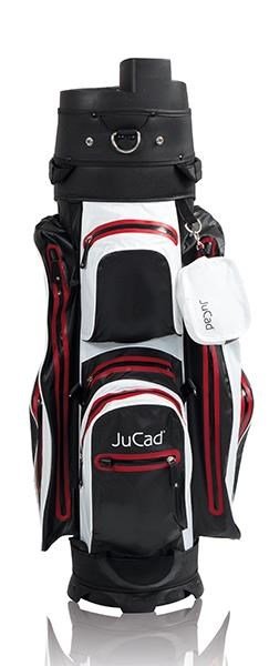 JuCad Manager Dry cart bag, svart/vit/röd