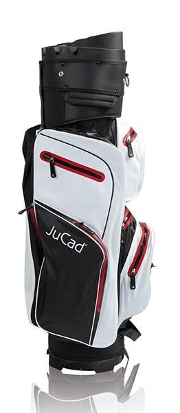 JuCad Manager Dry cart bag, svart/vit/röd