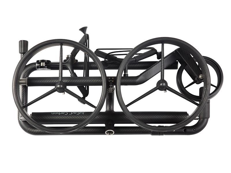 JuCad Carbon Travel Nero SV 2.0 elektrisk trolley, svart