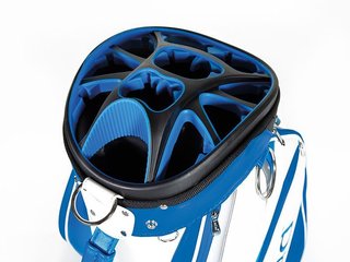 JuCad Pro cart bag, blå/vit