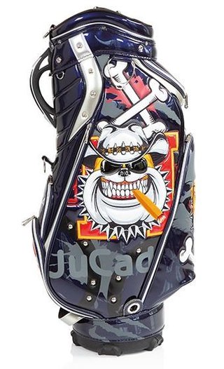 JuCad Luxury cart bag, blå/vit