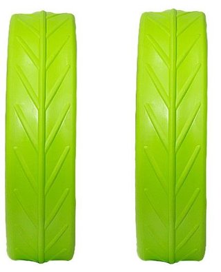 JuCad Tyres for Rear Wheels (2 däck för JuCad bakhjul), grön