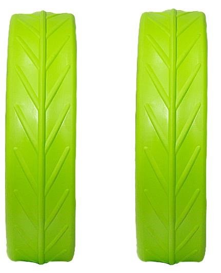 JuCad Tyres for Rear Wheels (2 däck för JuCad bakhjul), grön
