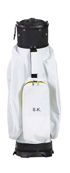 JuCad Silence Dry cart bag, vit/gul