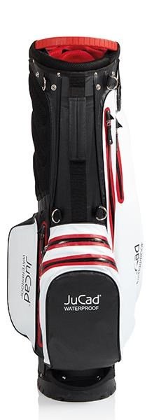 JuCad Waterproof 2in1 stand bag, svart/vit/röd