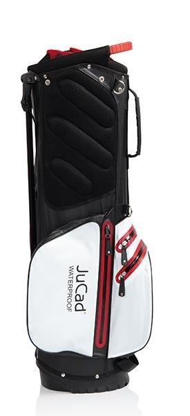 JuCad Waterproof 2in1 stand bag, svart/vit/röd
