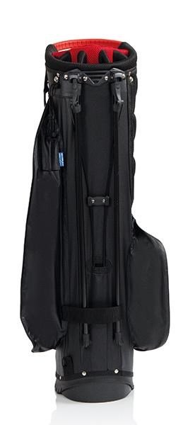JuCad Waterproof 2in1 stand bag, svart/vit/röd