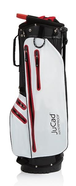 JuCad Waterproof 2in1 stand bag, svart/vit/röd
