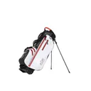JuCad Waterproof 2in1 stand bag, svart/vit/röd