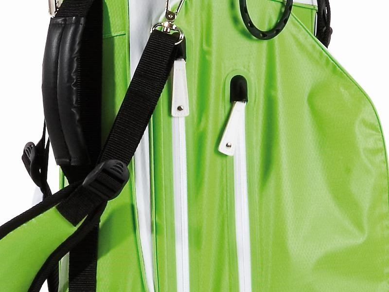 JuCad Waterproof 2in1 stand bag, grön/vit
