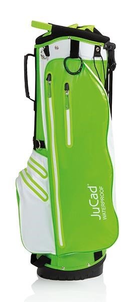 JuCad Waterproof 2in1 stand bag, grön/vit