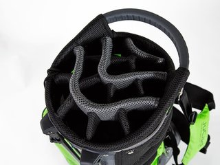 JuCad Waterproof 2in1 stand bag, grön/vit