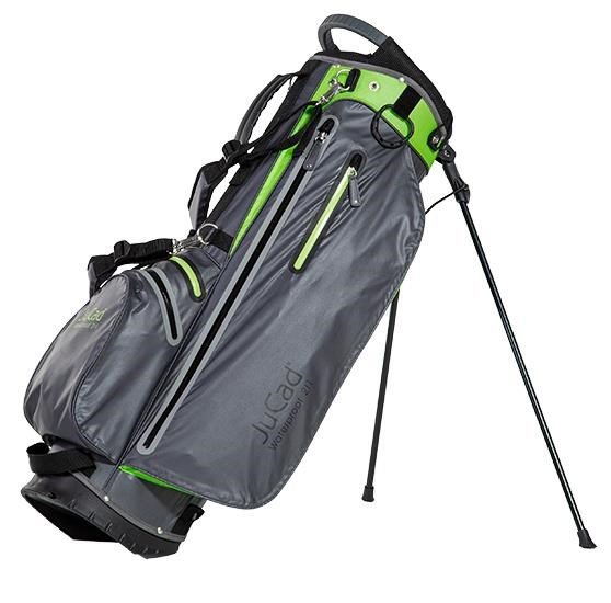 JuCad Waterproof 2in1 stand bag, grå/grön