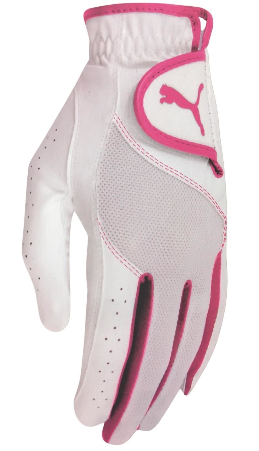 Puma Sport Performance damgolfhandske, vit/hallon