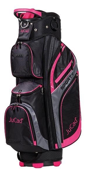 JuCad Sporty cart bag, svart/rosa