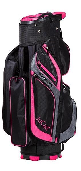 JuCad Sporty cart bag, svart/rosa