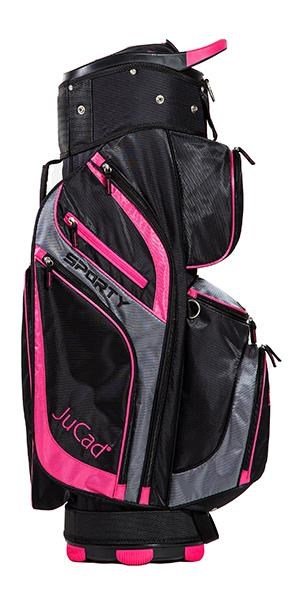 JuCad Sporty cart bag, svart/rosa