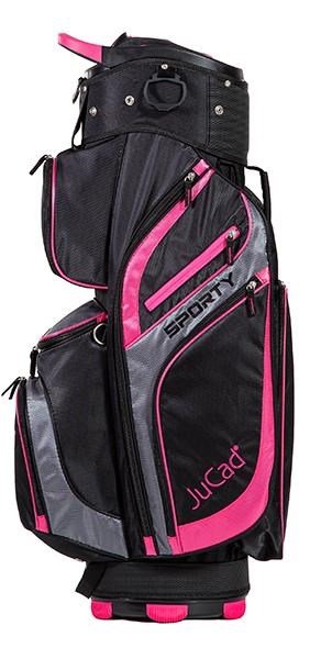 JuCad Sporty cart bag, svart/rosa