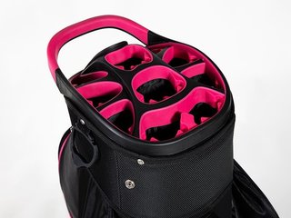 JuCad Sporty cart bag, svart/rosa