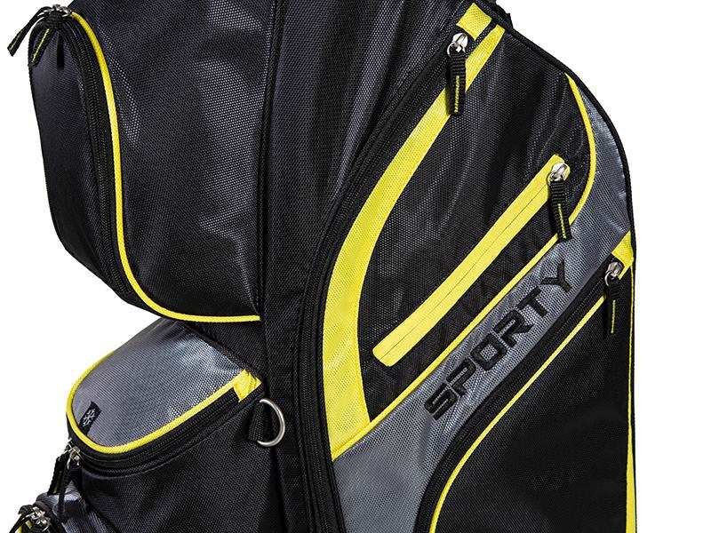 JuCad Sporty cart bag, svart/gul