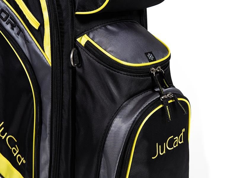 JuCad Sporty cart bag, svart/gul