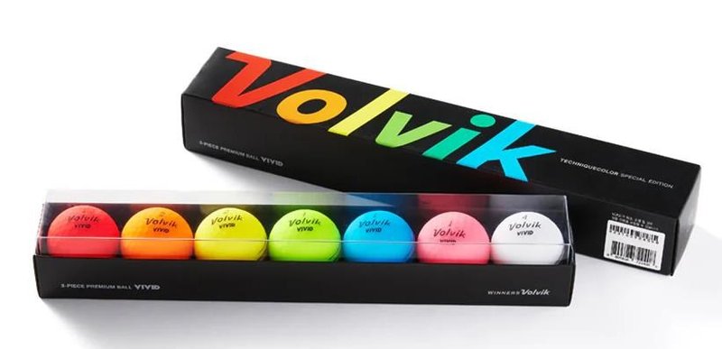 Volvik RAINBOW golfbollar, multi