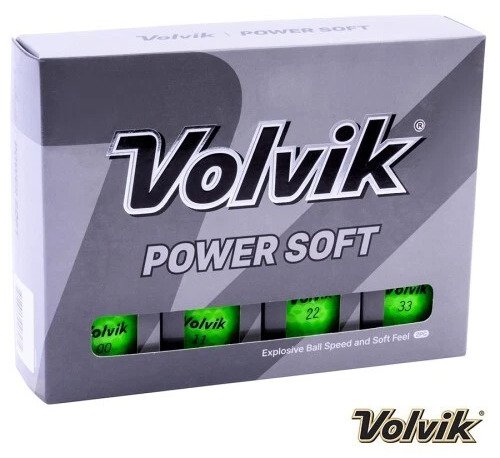 Volvik POWER Soft golfbollar (12balls), gröna