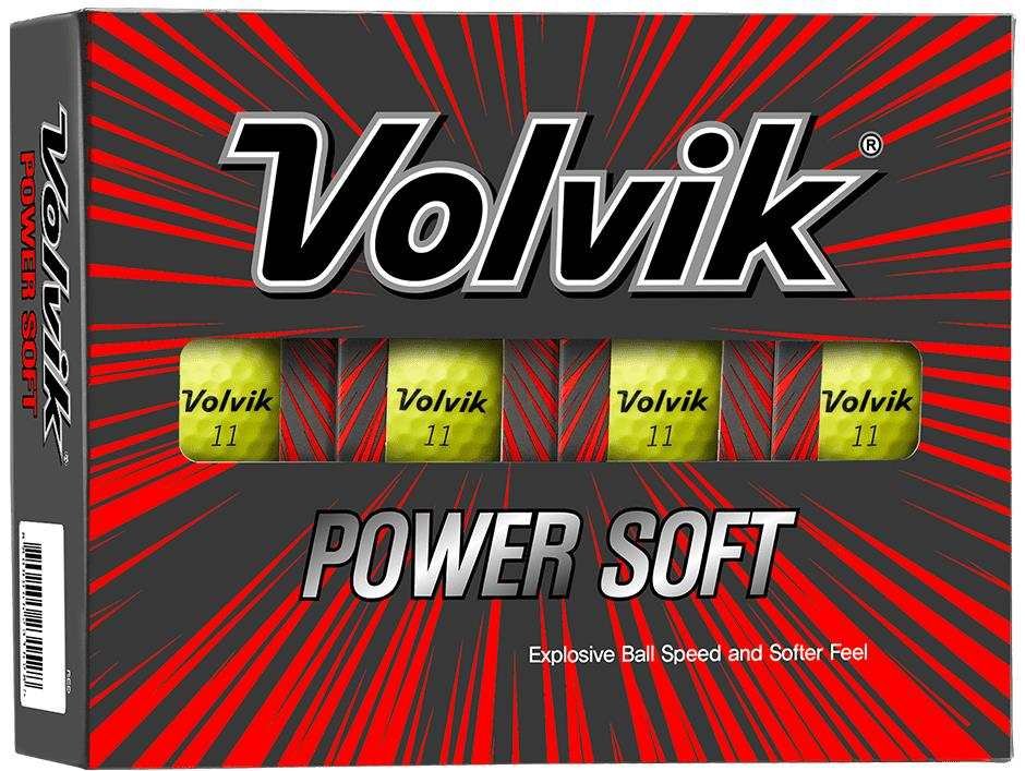 Volvik POWER Soft golfbollar, gula
