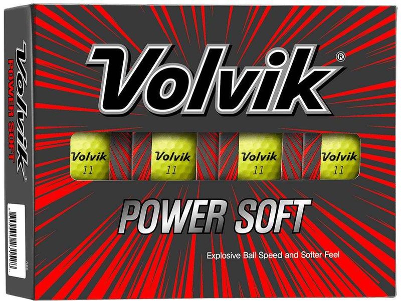 Volvik POWER Soft golfbollar, gula