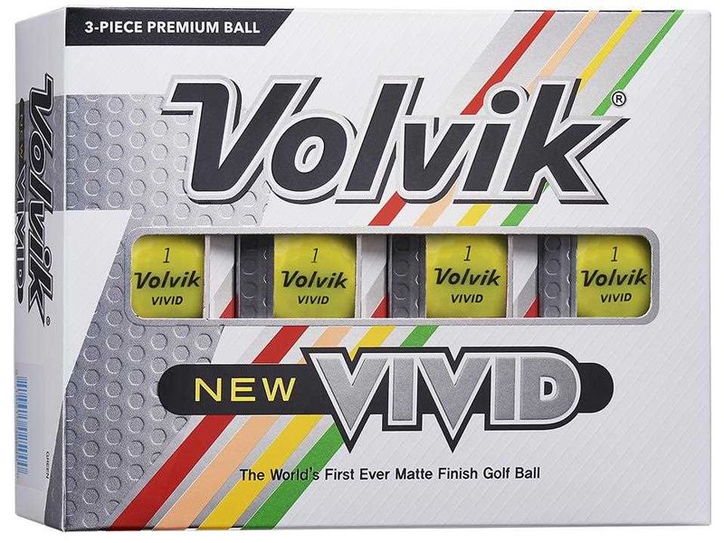 Volvik VIVID golfbollar, gula