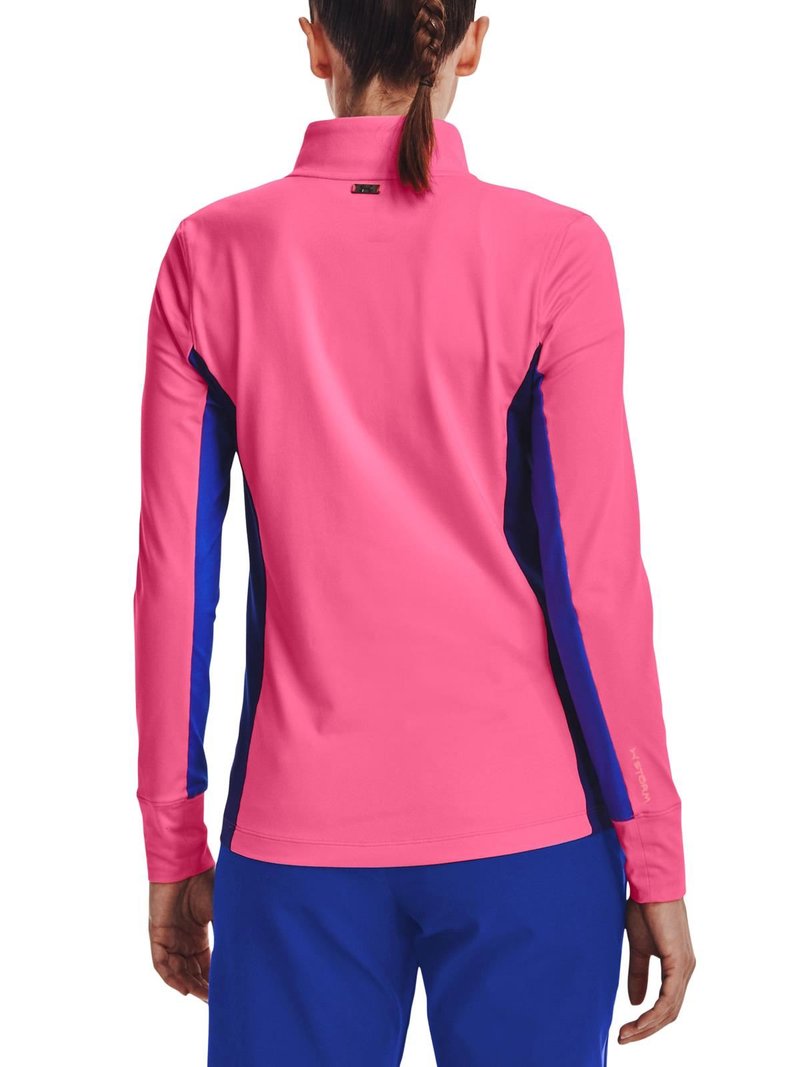 Under Armour Storm Midlayer 1/2 Zip damjacka, pink punk/versa blue