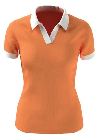 Callaway V-Placket Colorblock dam polo, nectarine