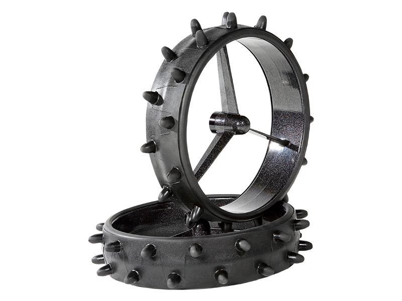 JuCad Winter Sleeves with rubber spikes, svart