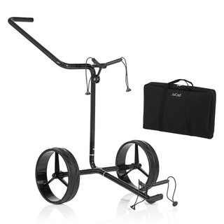 JuCad Carbon Shadow 2-hjulig manuell trolley, matt svart + bärväska JTT