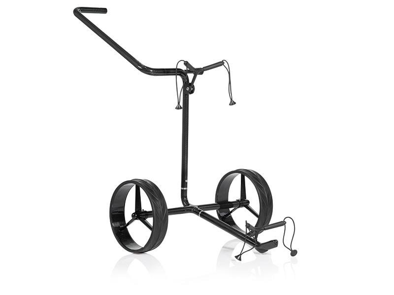 JuCad Carbon Shadow 2-hjulig manuell trolley, matt svart + bärväska JTT