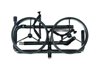 JuCad Carbon Shadow 2-hjulig manuell trolley, matt svart + bärväska JTT