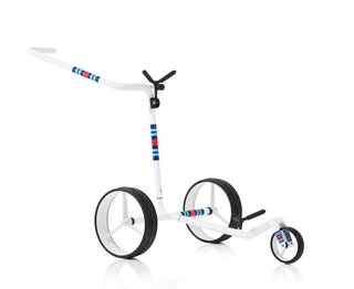 JuCad Carbon Racing manuell trolley + bärbag JTT, vit