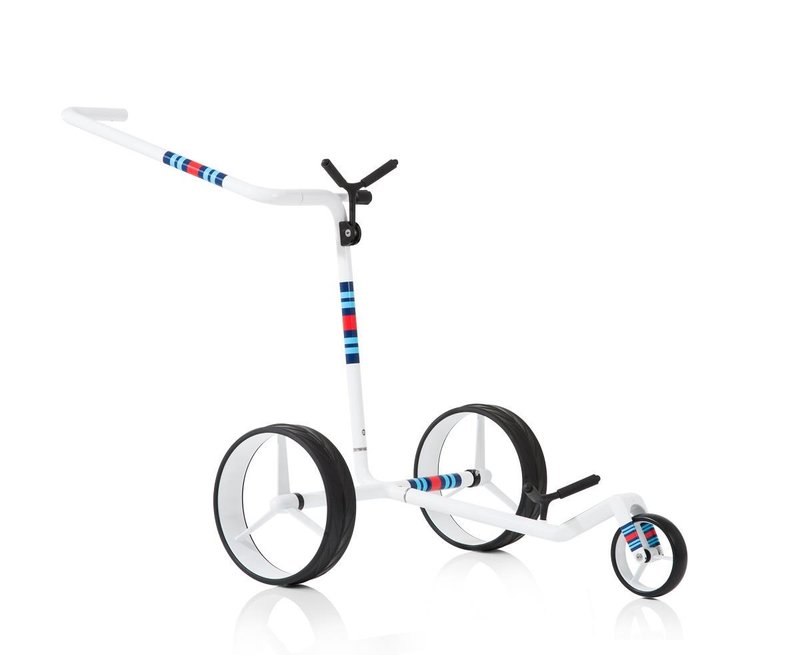 JuCad Carbon Racing manuell trolley + bärbag JTT, vit